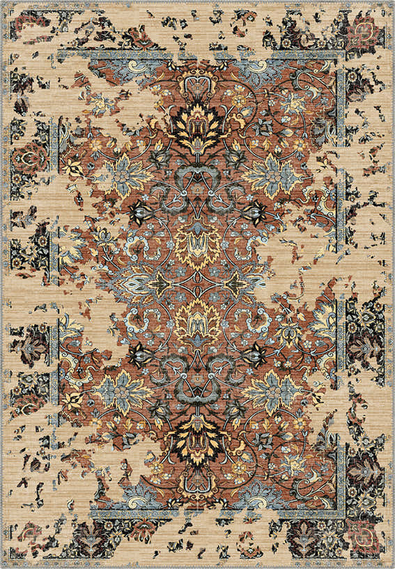 Sorelle Terracotta Distressed Rug