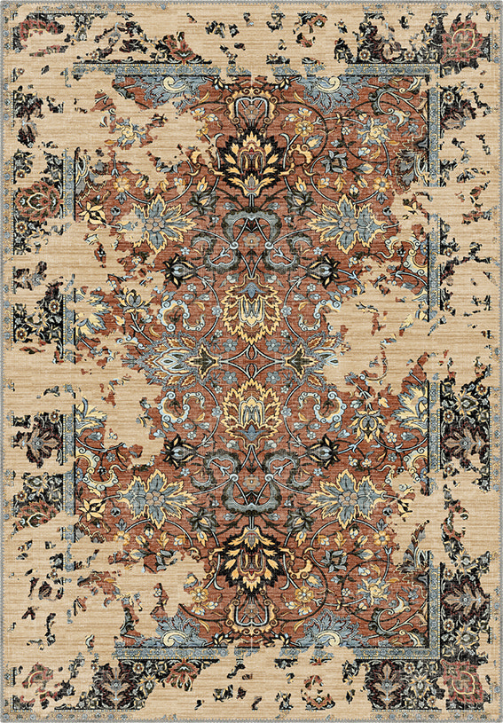 Sorelle Terracotta Distressed Rug