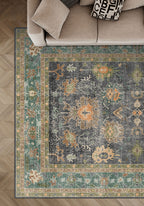 Alara Charcoal Oushak Rug
