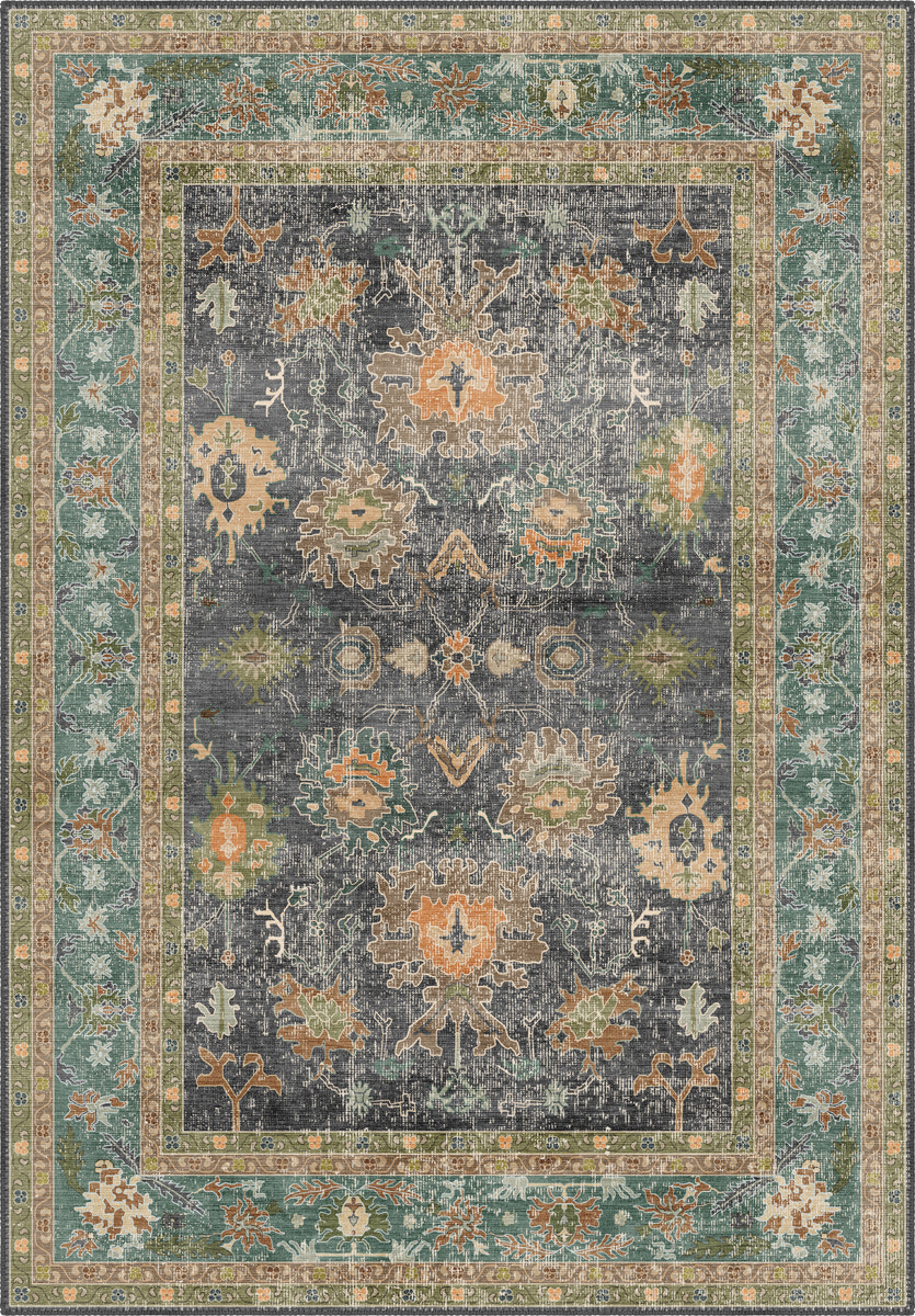 Alara Charcoal Oushak Rug