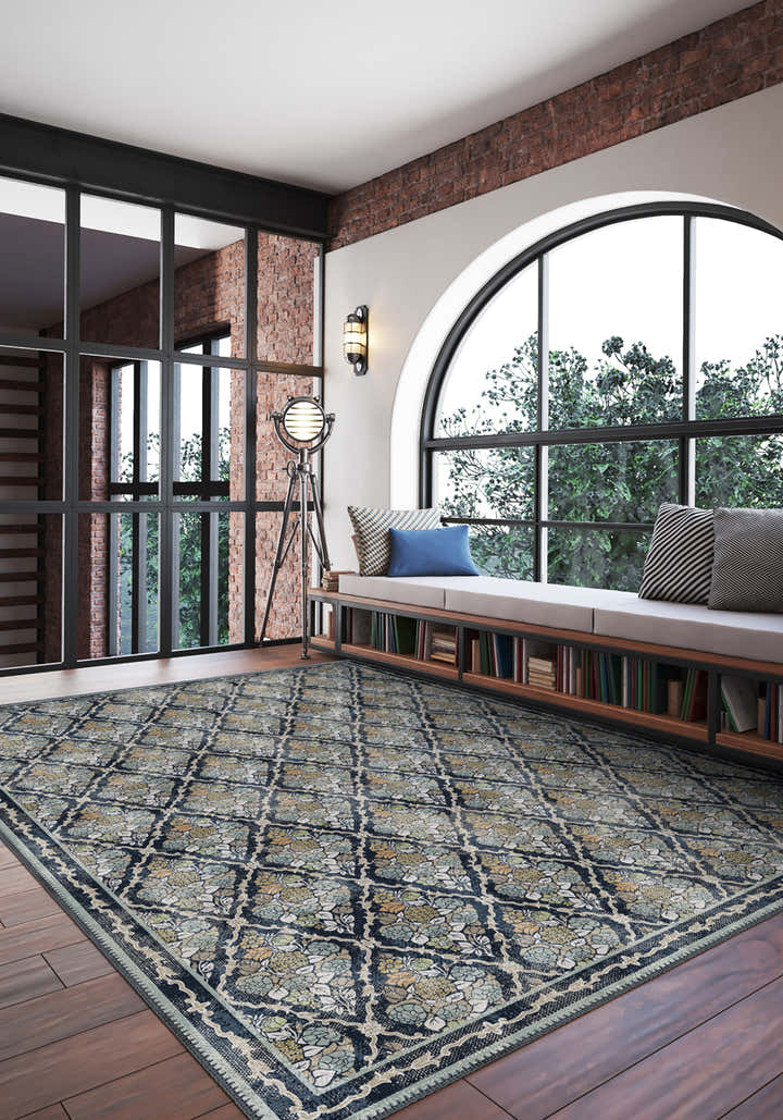 Willow Floral Trellis Rug