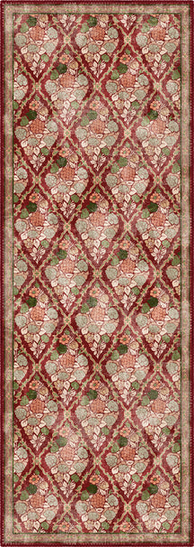 Willow Floral Burgundy Rug