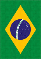 Rio Brazil Flag Rug