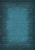 Teal area rug for living room.